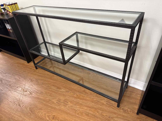 Uttermost 'Leo' Glass Top Console