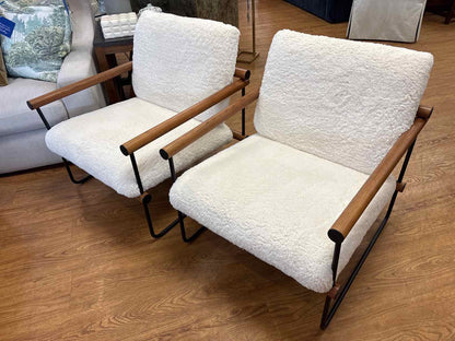 West Elm Pair of 'Ross' Chairs