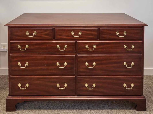 Henkel Harris Mahogany Nine Drawer Dresser