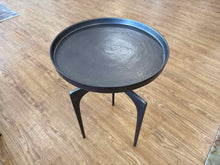 'Kenna' Accent Table in Nickel