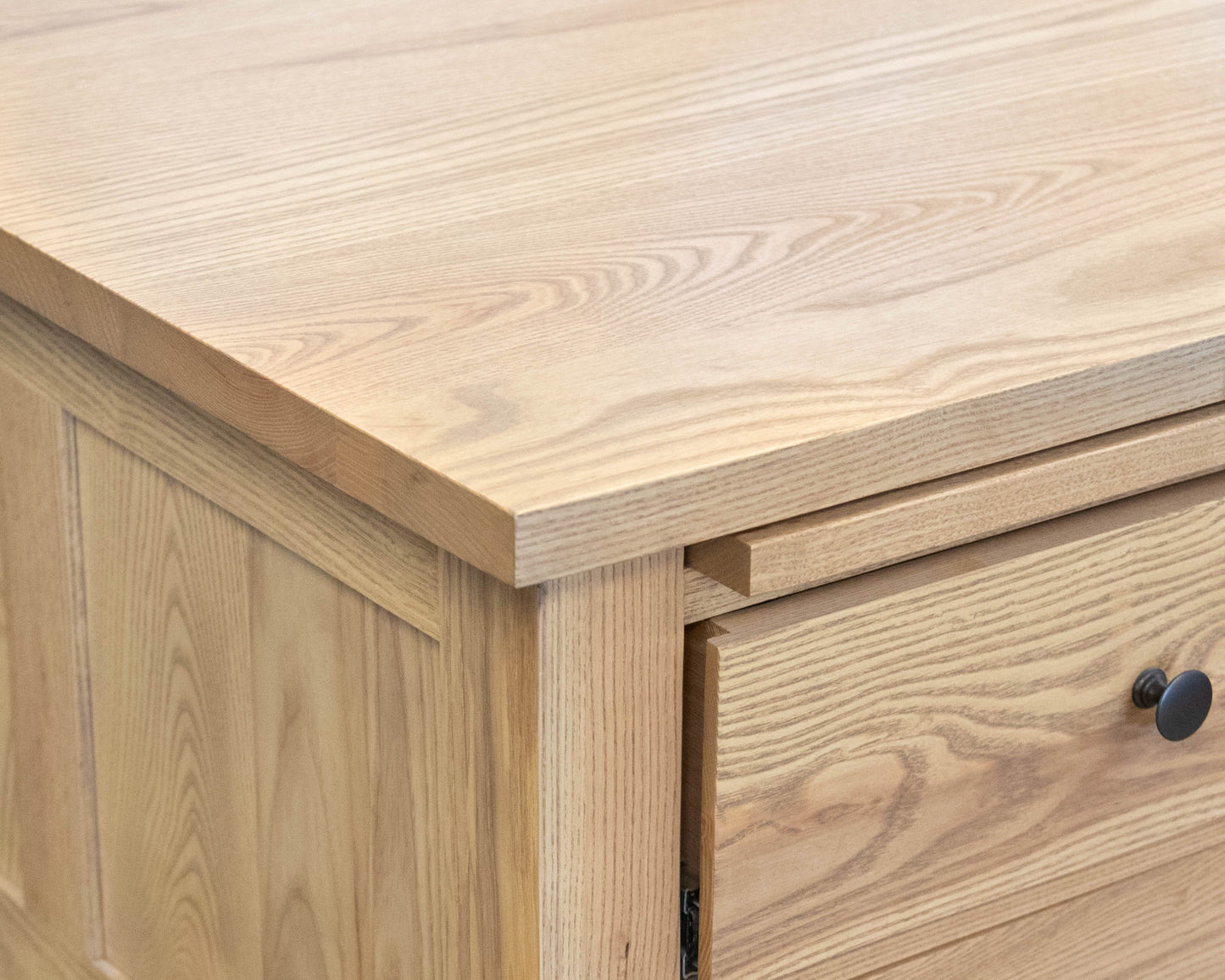 Gat Creek Atticus Desk in Ash with Classic Latte Finish