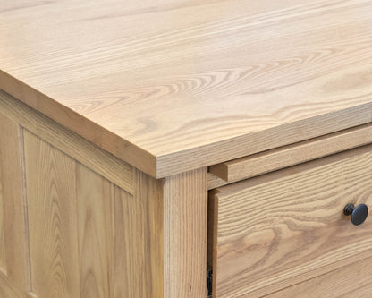 Gat Creek Atticus Desk in Ash with Classic Latte Finish