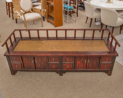 Mohr & McPherson Asian Apothecary Storage Bench