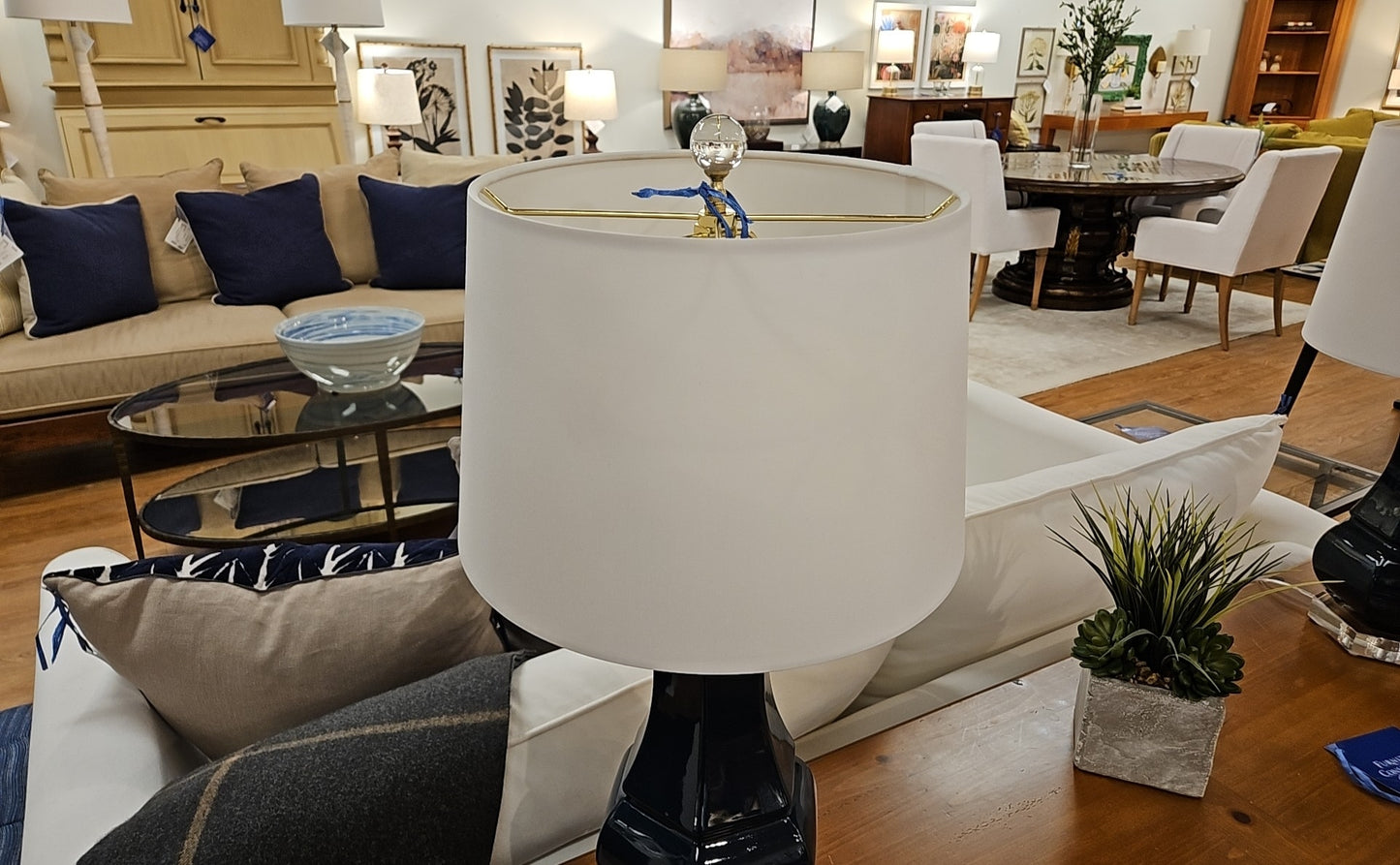 Porcelain Deep Blue Lucille Lamp