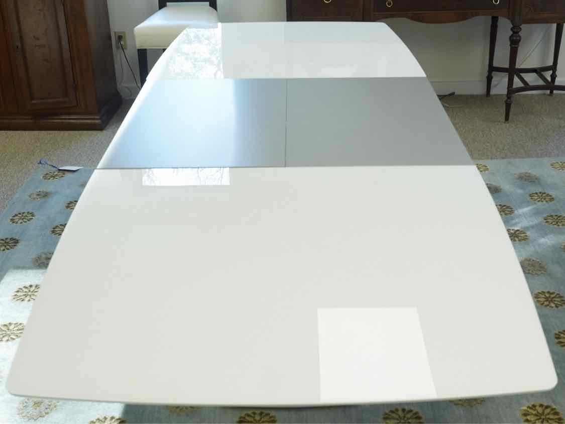 Bo Concept Expandable Glass Dining Table