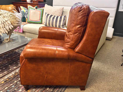 Bradington Young Saddle Brown  Leather Recliner