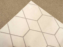 9 x 12 Geometric Area Rug in Ivory and Grey