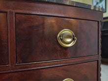 Henredon Mahogany  Bachelors Chest with 4 Drawers &  Black & Gold Marble Top