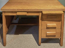Oak 4 Drawer Desk