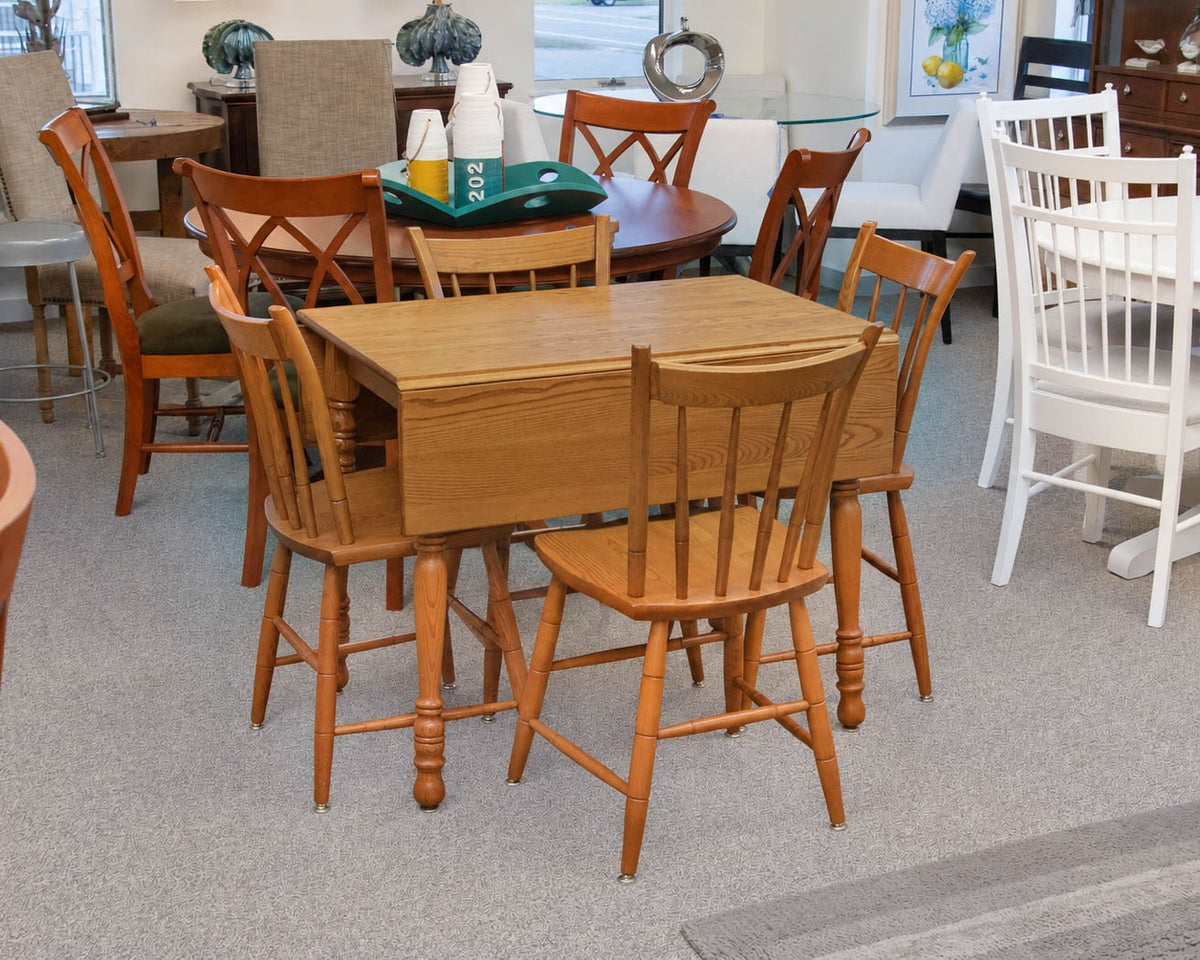 Athol Furniture Oak Drop Leaf Table and Chairs Set