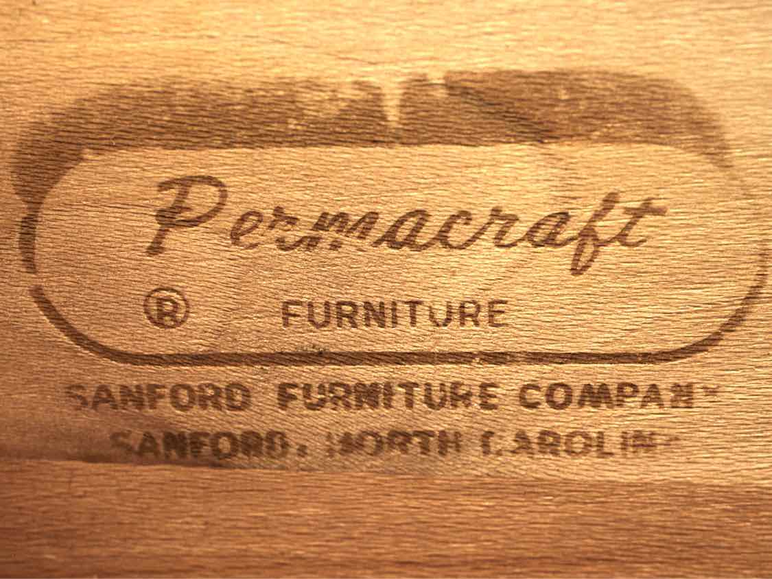 Permacraft Mahogany Block Front Nightstand