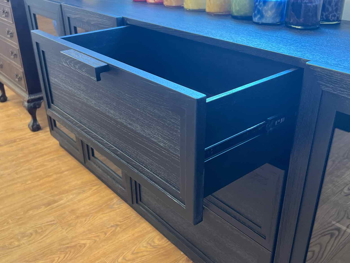 Crate & Barrel 'Calypso' Black Media Console