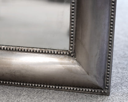 Pottery Barn Silver Beaded Floor Length Mirror
