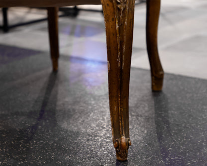 Set of 2 Custom Wood Framed Accent Chairs