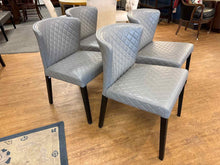 Crate & Barrel Set of 4 'Curran' Quilted Dining Chairs