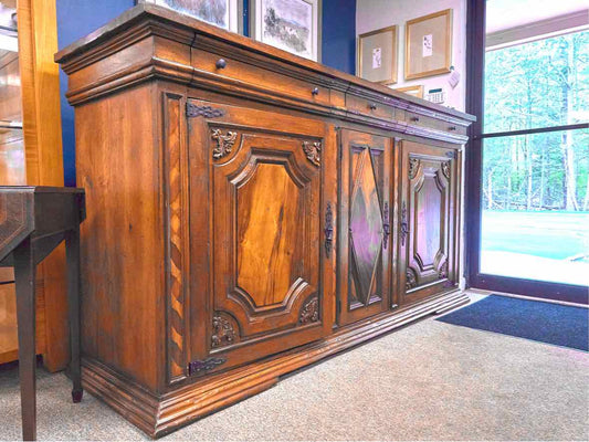 French Provincial Style Wood Credenza