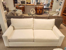 Pottery Barn Comfort Modern Square Arm Grand 87" Sofa in Warm White