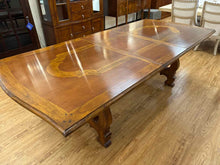 Lloyd's Oak Inlaid Extension Dining Table