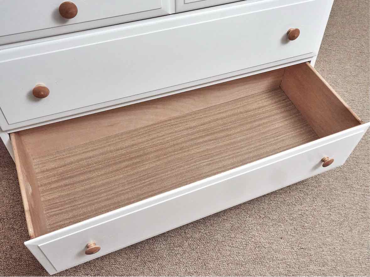Wildwood White Finish Solid Maple 3 Drawer Dresser
