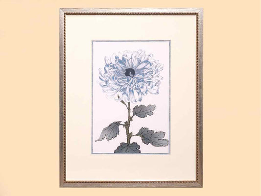 Framed Giclee 'Asian Blue & White Flowers III'