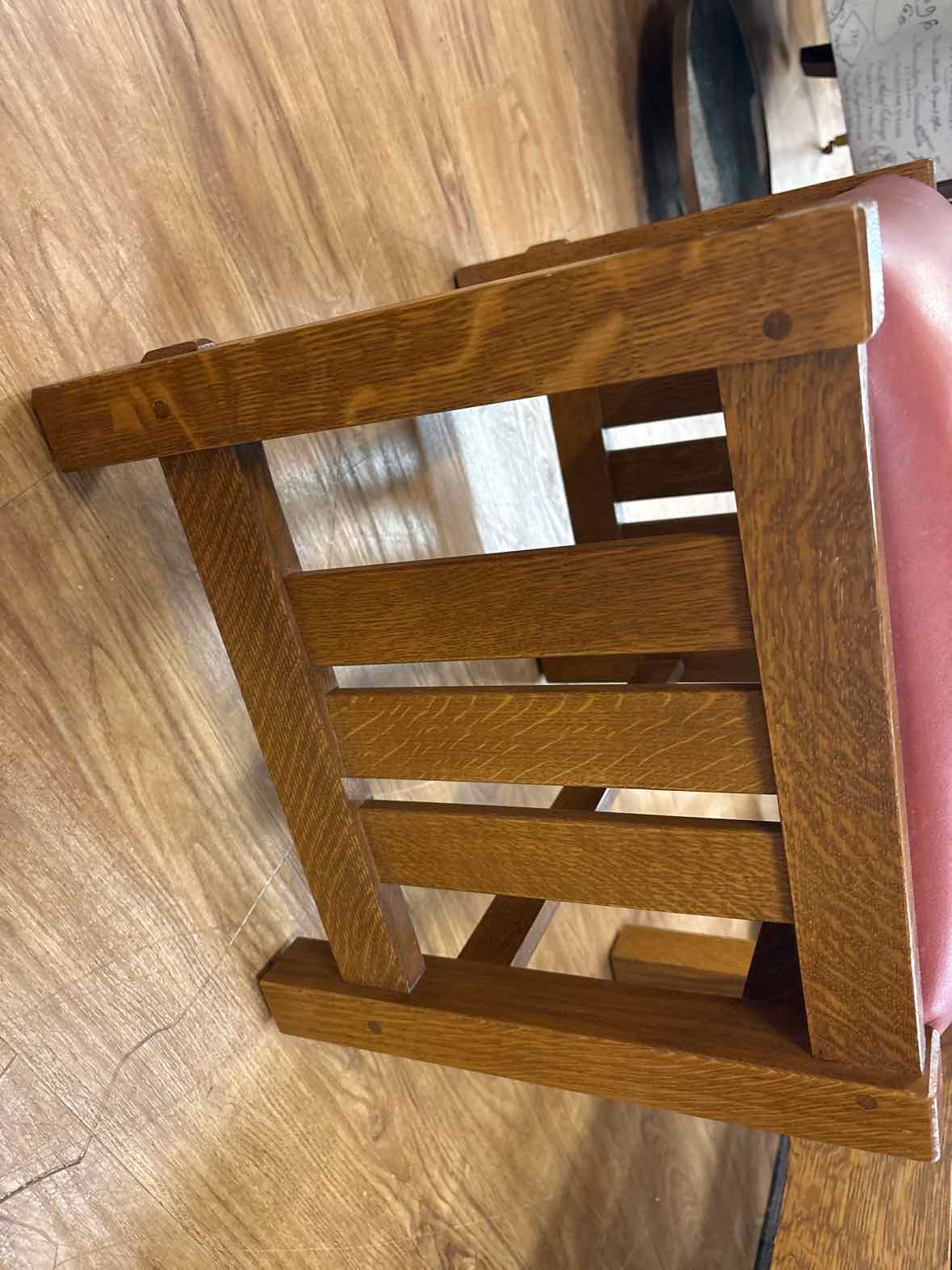 Stickley Bow Arm 'Morris' Chair + Ottoman