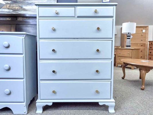 Six Drawer Chest in 'Arctic' Blue