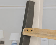 Rustic Smoke Gray Pine  & Steel 5 Teir Bookshelf