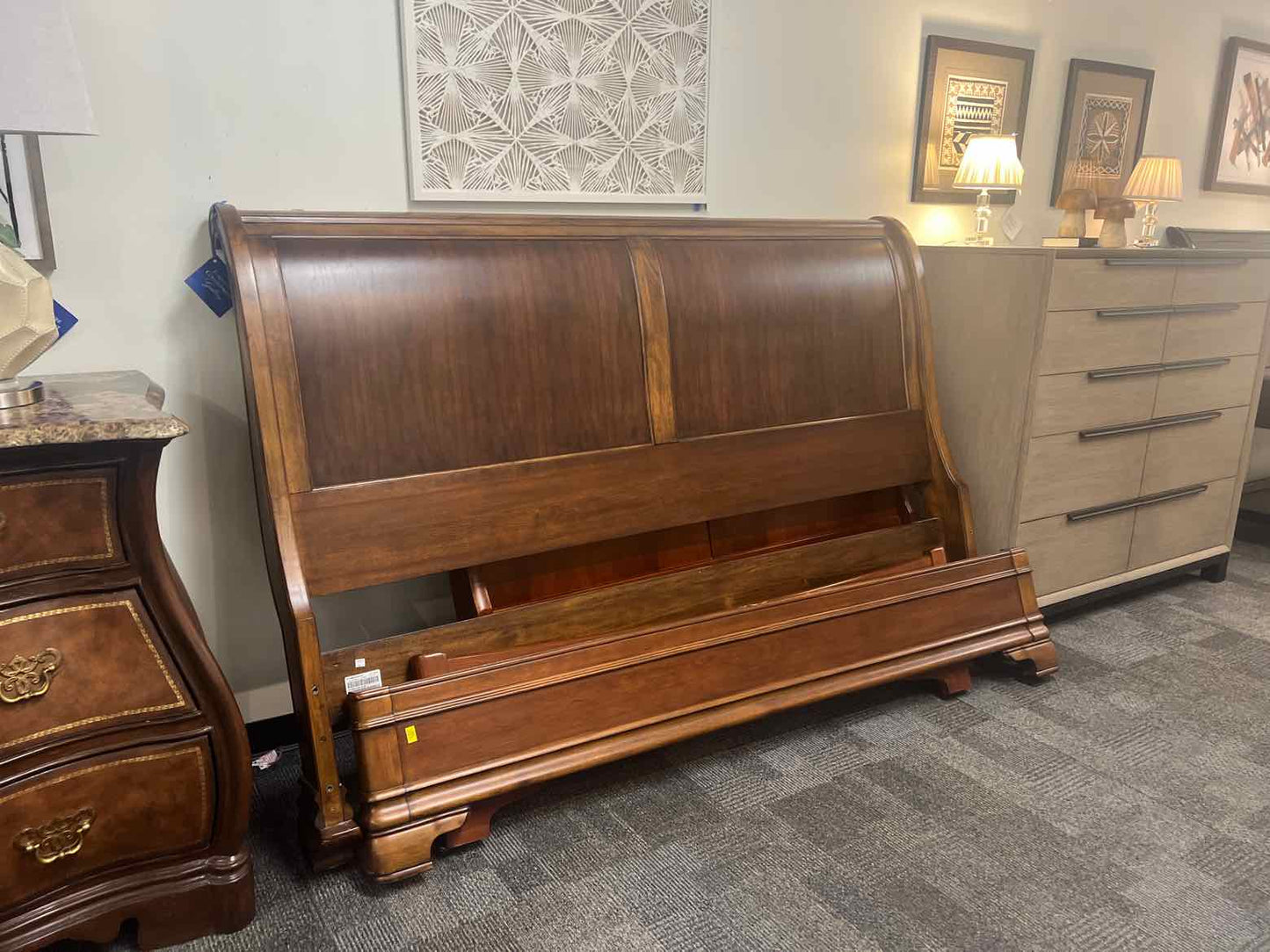 Ethan Allen Walnut King Bed