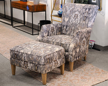 Arhaus Upholstered Chair and Ottoman