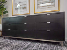 Room & Board Black Contemporary Nine Drawer Dresser