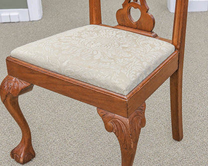 Pair of Chippendale Style Chairs in Walnut
