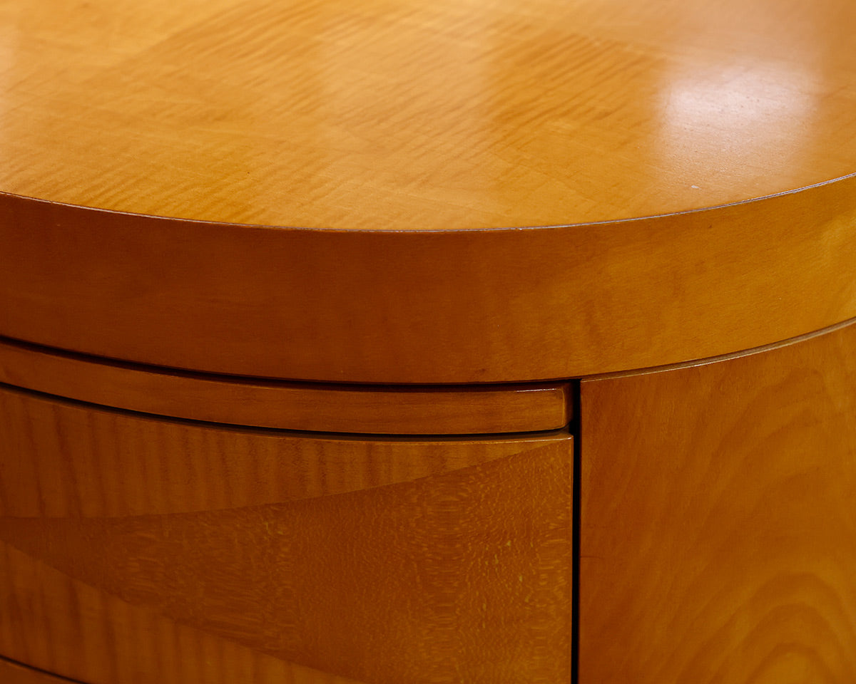 Pair of Michael Vanderbyl for Baker Furniture Archetype Oval Nightstands