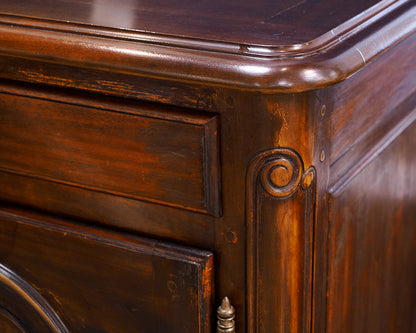 French Country Style Mahogany Sideboard