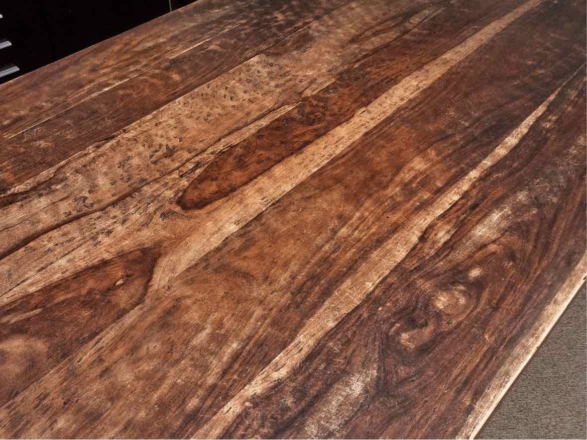 Mango Wood Dining Table with Turned Legs
