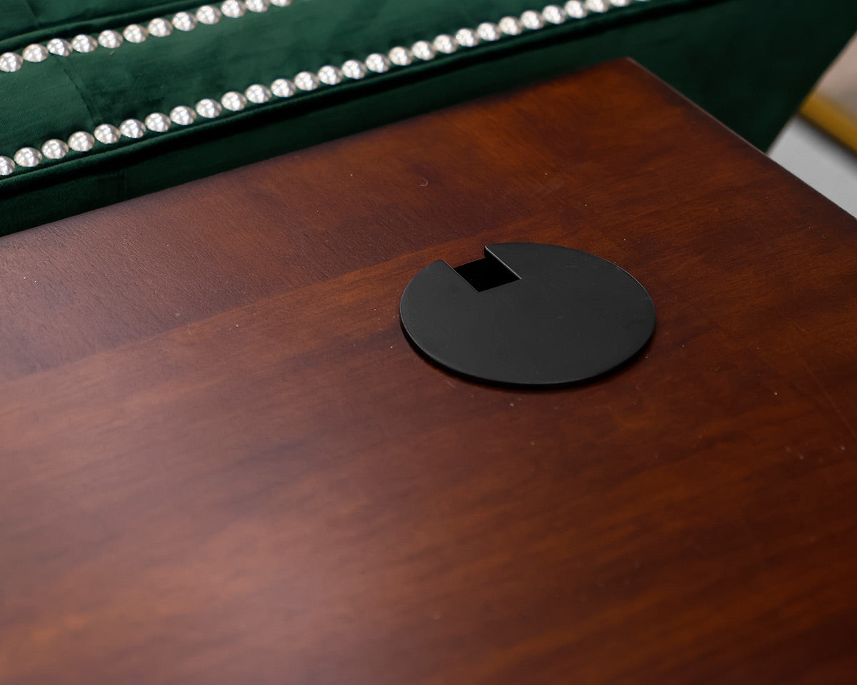 Mahogany 7-Drawer Executive Desk