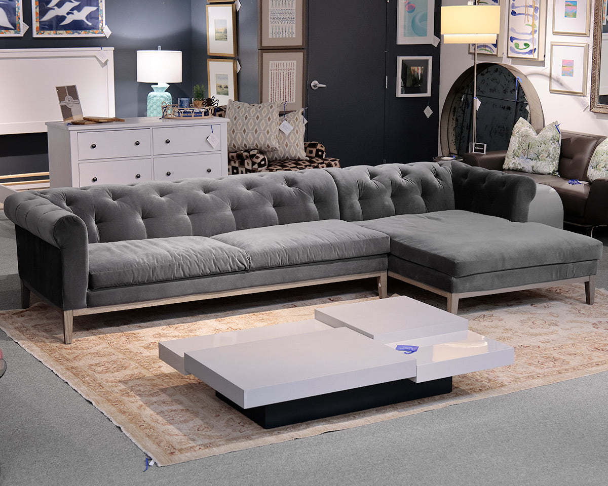 Restoration Hardware Italia Chesterfield Sofa Chaise
