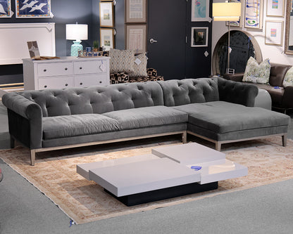 Restoration Hardware Italia Chesterfield Sofa Chaise