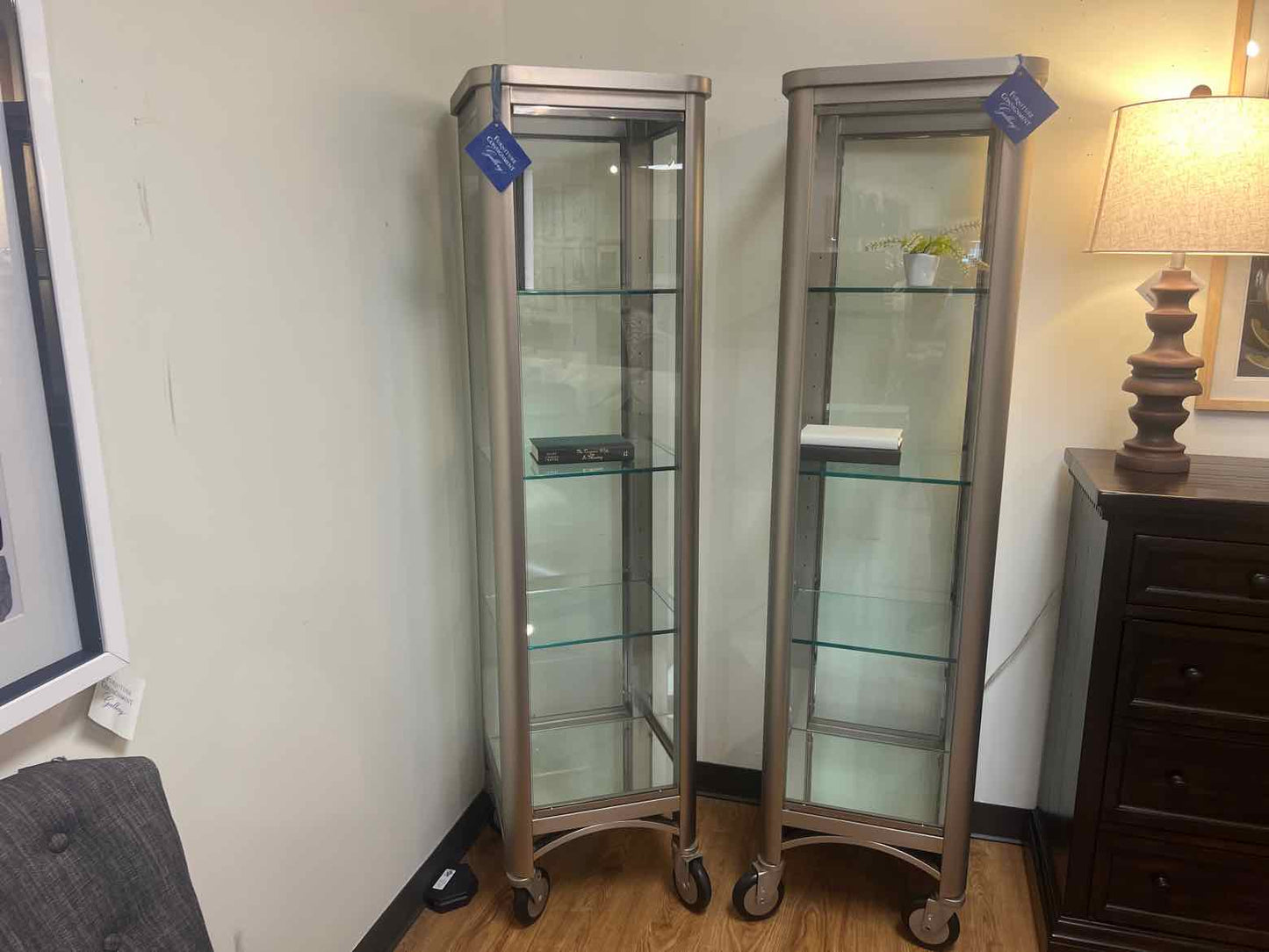 Ethan Allen 'Radius' Curio Cabinet