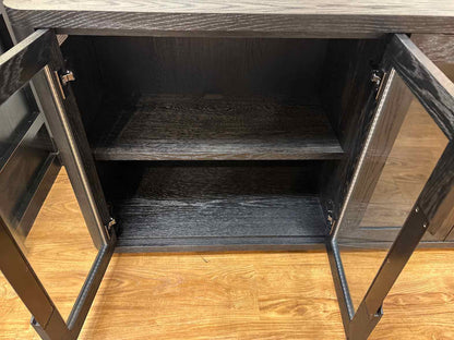 RH 'Cela' 4-Door Media Console in Ebony