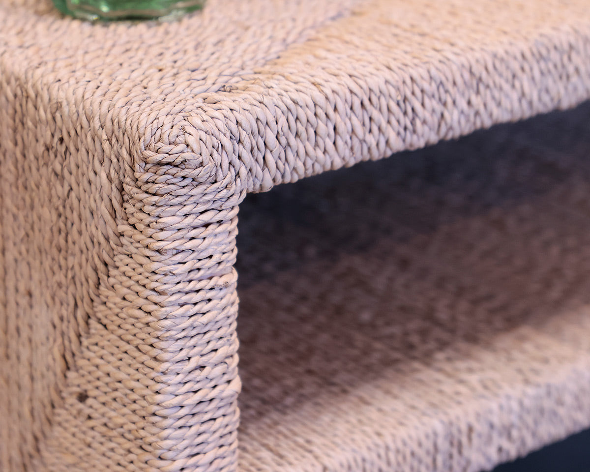 'Abaca' Rattan Wrapped Console Table