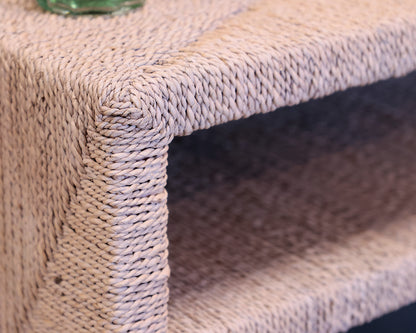 'Abaca' Rattan Wrapped Console Table
