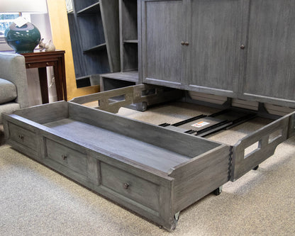 Bourne International Queen Murphy Bed W/ Bookcases