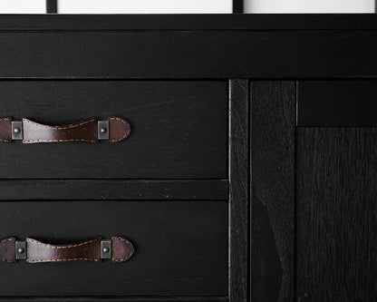 Arhaus Black Distressed Chifforobe
