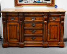 Hickory White Monumental Legends II Marble Top Cherry Buffet