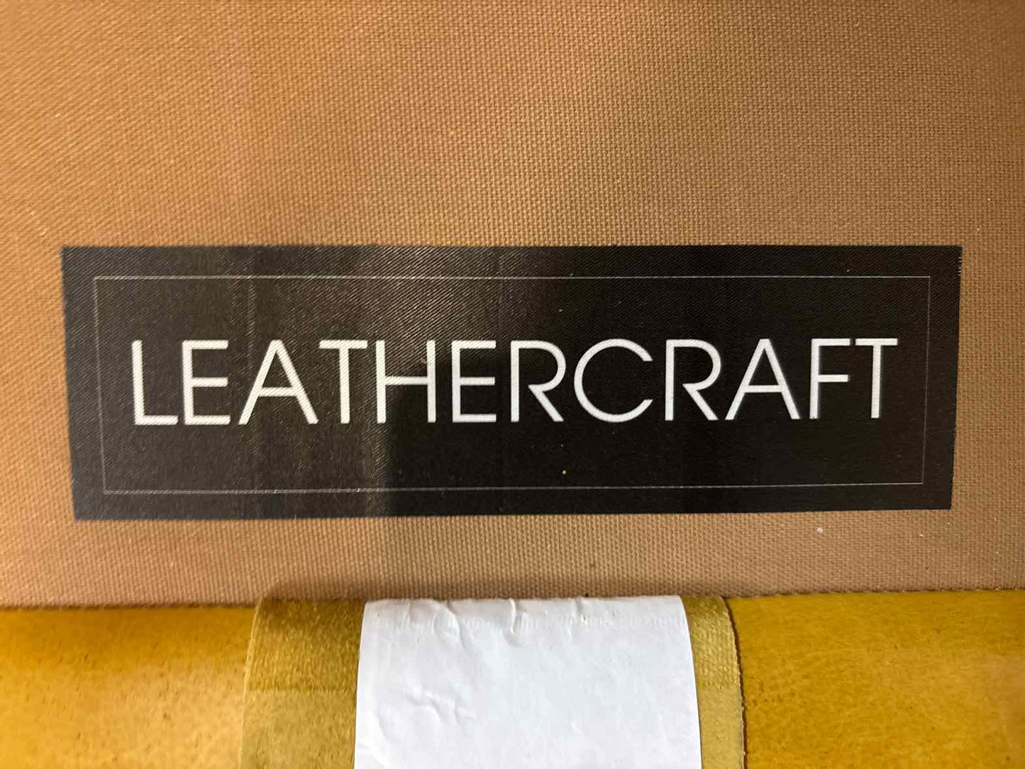 Pair of Leathercraft Mustard Leather Barrel Chairs