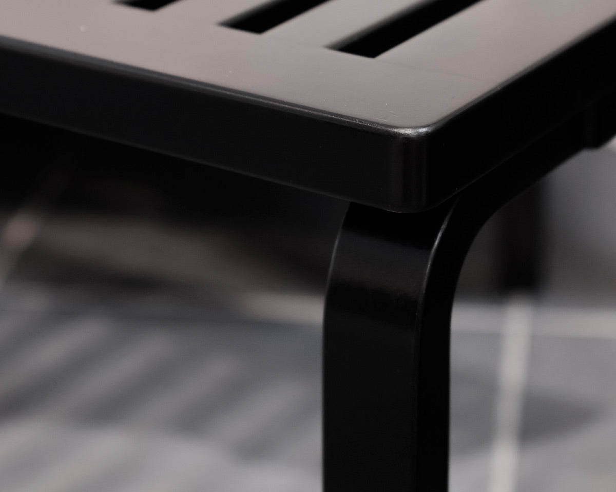 Black Metal Artek Bench