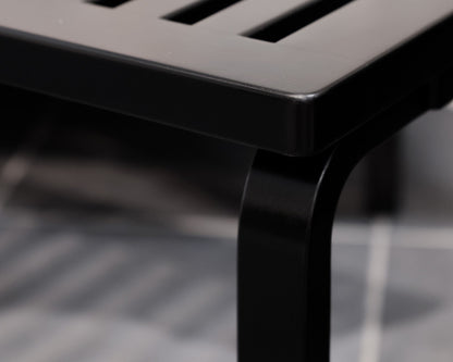 Black Metal Artek Bench