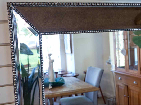 RH  Wall Mirror with Beaded Trim