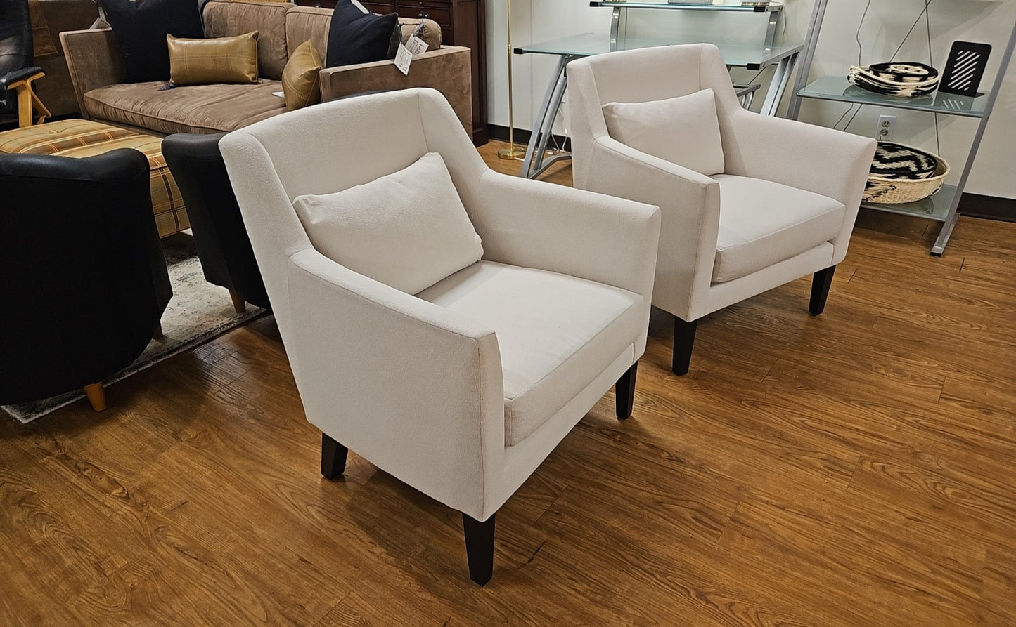 Calvin Klein Pair of Armchairs