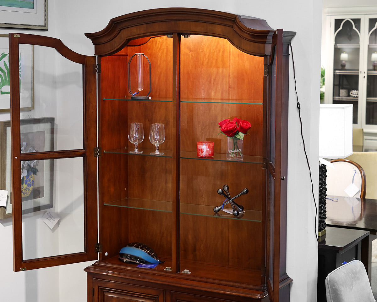 Kindel Regency Style China Two-Piece China Cabinet